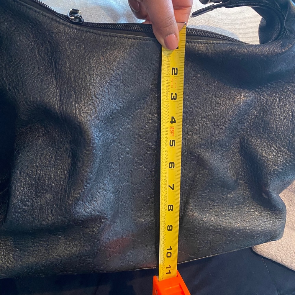 Black leather Gucci handbag - Picture 9 of 12